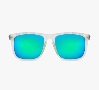 White Transparent Green Transparent Full Sunglass