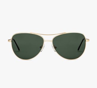 Vincent Chase Gold Medium Pilot Sunglasses